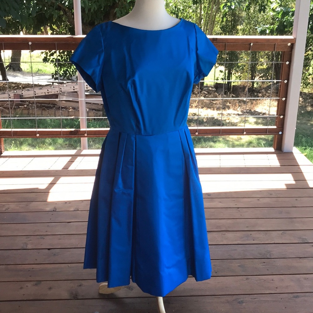 Hand made 50s dress - lovely blue